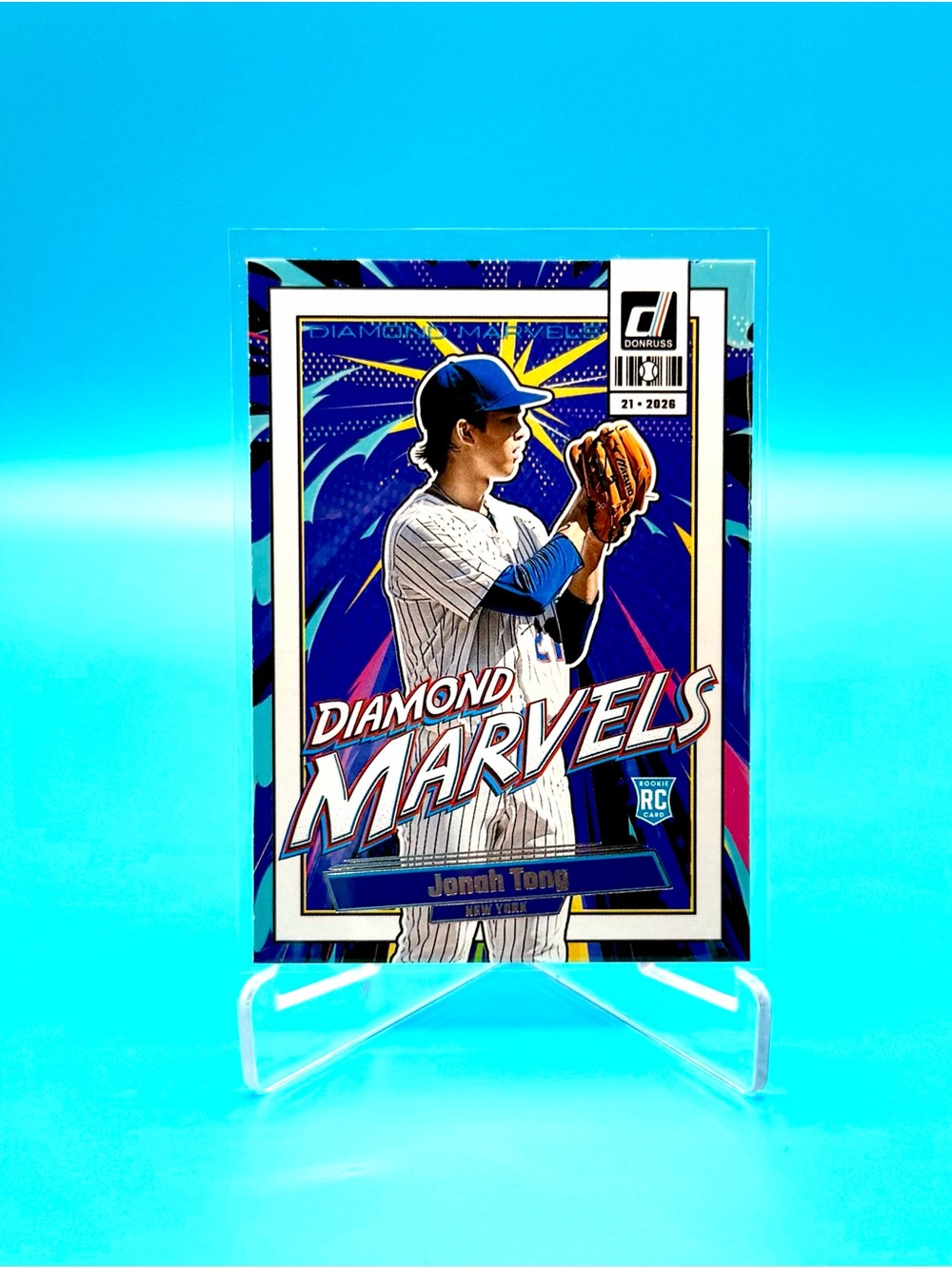 2026🔥JONAH TONG🔥Donruss Diamond Marvels Rookie! 🤩 #12 Mets!